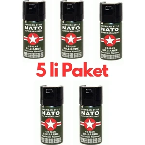 Natoo Bıber Gazı 5 Adet Birden ( Lisinya )