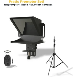 Pratic Prompter Seti Prompter+Tripot+Kumanda