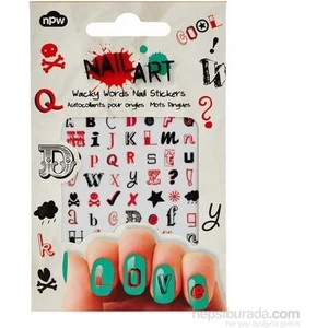 Npw Tırnak Süsü Çıkartma - Harfler