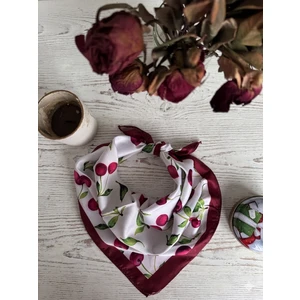 Trend Dokunuş Kadın Kirazlı Fular