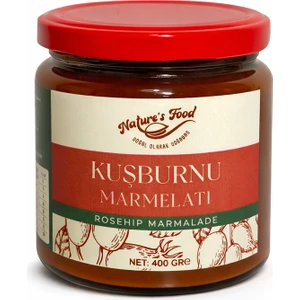 Nature's Food Şekersiz Kuşburnu Marmelatı 400g | %100 Doğal Katkısız | C Vitamini Deposu | Ev Yapımı Kıvam