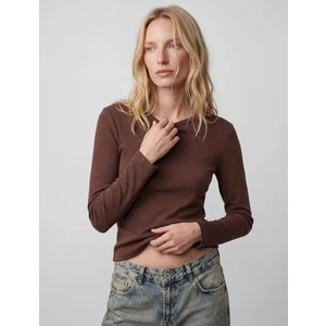 Slim Fit Uzun Kollu Bisiklet Yaka Basic Tişört