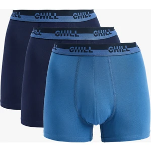 Pamuklu Baskı Detaylı 3'lü Boxer Seti