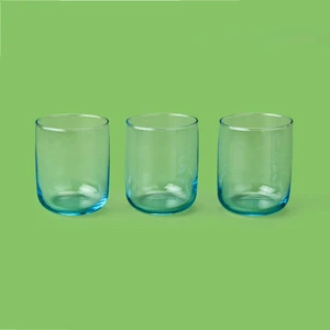 Iconic 3'lü Su Bardağı Seti - Mavi - 270 ml