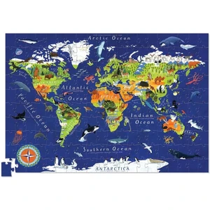 Crocodile Creek Poster Puzzle - 200 Parça - Dünya