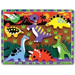 Melissa & Doug Ahşap Tombul Yapboz -Dinazorlar