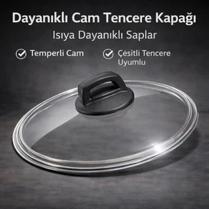 Karaca Kulp + 30 cm Tencere Sahan Tava Cam Kapağı