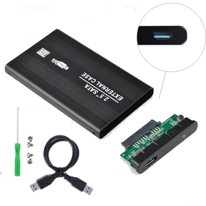 2.5 Sata HDD USB 3.0 Harddisk Kutu - Aluminyum Gövde + Kılıf