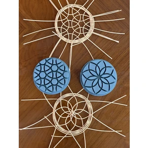 Mady Aksesuar Rattan Örme Kalıbı, Şablon, Pattern, Template Model No -26-, -27- Ikili Set