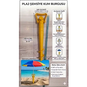 Lider Magnesia Bahçe ve Plaj Şemsiyesi Kazığı