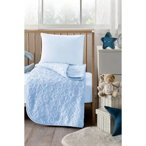 Embos Peluş Bebek Battaniyesi Mavi