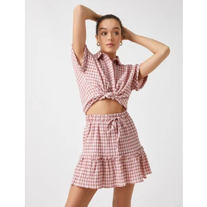 Kareli Kısa Kollu Gömlek