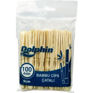 Bambu Cips Çatalı 9 cm 100 Adet