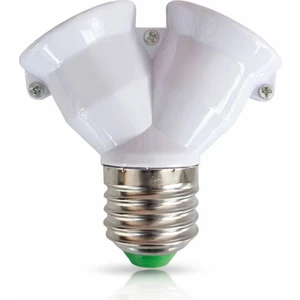 Splitter, E27 Duy Çoklayıcı - Plastik 40W