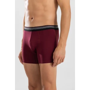 Erkek Compact Pamuklu Düz Boxer 1428 Bordo