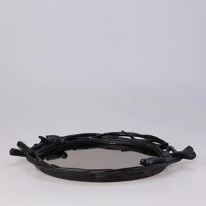 Mavera Aynalı Tepsi Siyah