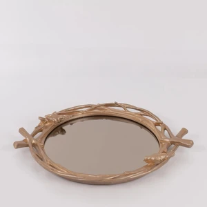 Mavera Aynalı Tepsi Vizon