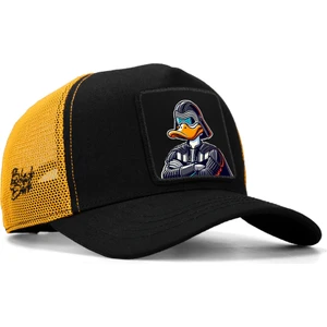 Duckside Logolu Siyah-Sarı Trucker Şapka