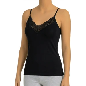 Kadın Atlet Dantelli V Yaka (%96 Pamuk - %4 Elastan)