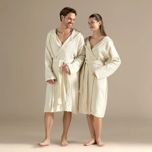 Armin Unisex Bornoz Yumuşak Sarı