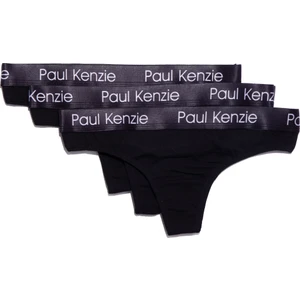Paul Kenzie 3'lü Kadın String Külot - Zebra 2