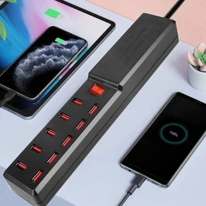 Kaymak Home 10 Portlu USB Şarj Adaptörü