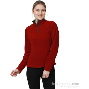 Fuga Kadın Mikro Polar Sweater - Bordo