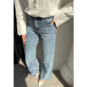 Esra Helvacı Taşlı Wide Leg Jean