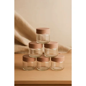 ForKids Sızdırmaz 41 ml 6lı Cam Kavanoz Bej