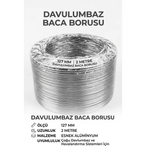Davlumbaz Aspiratör Borusu Flex Telli