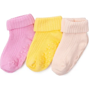 Hellobaby Kız Bebek 3lü Kıvrık Çorap