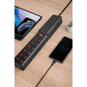 10 Portlu USB Şarj Adaptörü