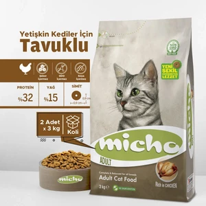 Yetişkin Kedi Maması 3 kg x 2 Adet