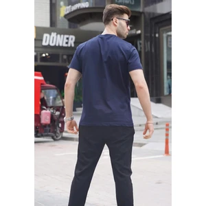 Lacivert Regular Fit Basic Erkek Tişört 6131