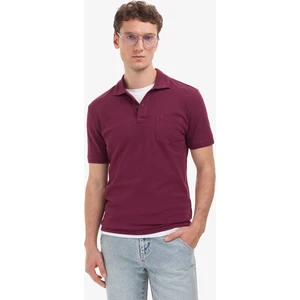 Pierre Cardin Erkek Bordo Regular Fit Basic Tişört 50321144-VR014