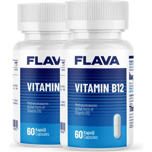 FLAVA VİTAMİN B12 - 60 Kapsül x 2 Adet
