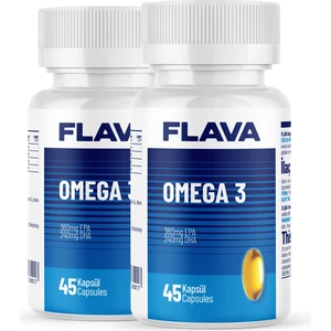 FLAVA OMEGA 3 - 45 kapsül x 2 Adet