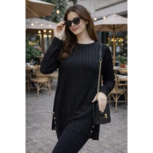 Kadın Merserize Yırtmaçlı Genç Anne Mevsimlik Kazak