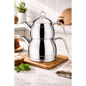 Premium Metal Kulplu Mini Çaydanlık