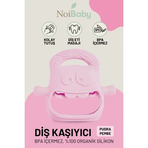 Bebek Silikon Diş Kaşıyıcı- Pembe