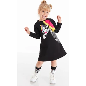 Unicorn Zebra Kız Çocuk Elbise