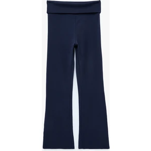 Slim Fit Modal Karışımlı Ispanyol Paça Pantolon
