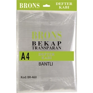 Defter Kabı A4 Şeffaf 10Lu Bantlı Br-460