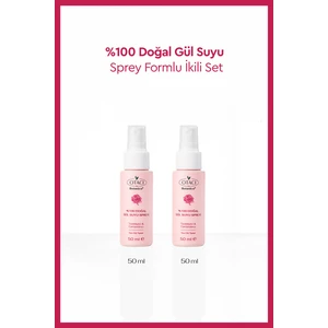 %100 Doğal Gül Suyu Spreyi İkili Paket