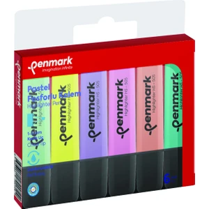 Pastel Fosforlu Kalem 6'lı