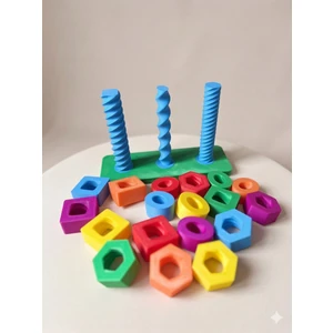 Montessori Renkli Şekiller