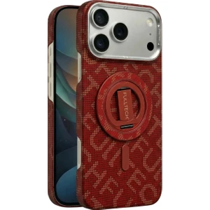 Pc2 iPhone 17 Pro Max Magsafe Karbon Tasarım Kılıf - Red