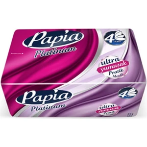 6 Adet Papia Platinum Çek Al Mendil 125'LI