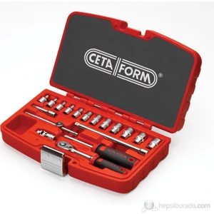 18 Parça 1/4” 6 Köşe Lokma Takımı - Metrık