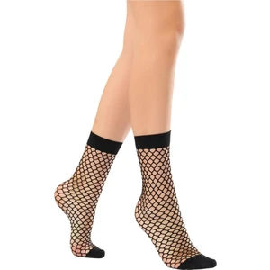 Siyah Sofia Soket File Çorap